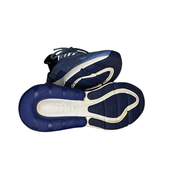 Boys Nike Air Max 270 GS Sneakers Blue White Size 3.5Y Running - Picture 5 of 6